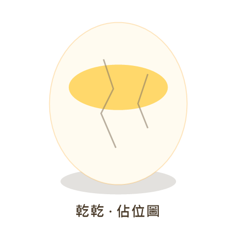 乾乾狀態的蛋：缺水的龜裂蛋殼